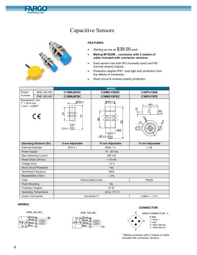 Value Line Capacitive Sensors