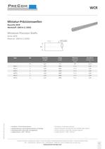 Miniature Precision shafts, hardened - 1