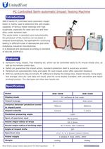 300J, 500J JB-300. JB-500 Semi-automatic Impact Testing Machine UNITEDTEST-3