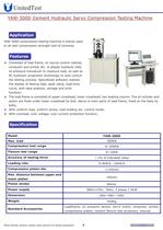 United Test: Compression testing machine - YES-2000 for concrete, building material-4