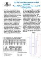 LN2 and LHe glass cryostat and accessories - 12