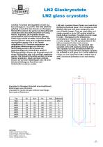 LN2 and LHe glass cryostat and accessories - 2