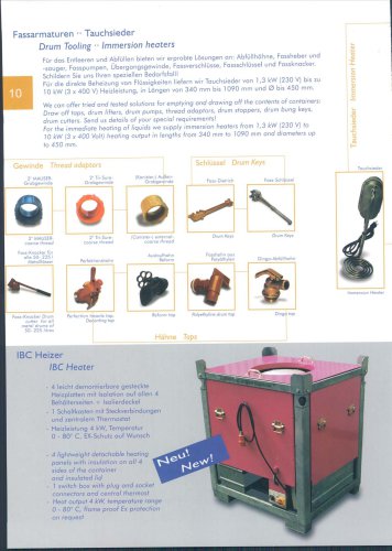 Drum Tooling and immersion heaters