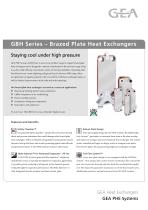 GBH Series - Brazed Plate Heat Exchangers - 1