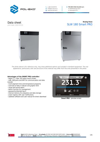 Drying Oven SLW 180 Smart PRO