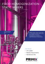Case study - Static mixers for food homogenization - 1