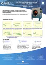 Automated horizontal centrifugal hydro-extractor type RCH 140-1