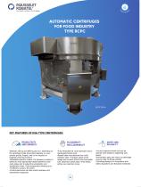 Automatic centrifuges for food industry type RCPC-1