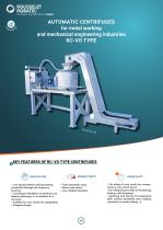 Automatic centrifuges for metal working and mechanical engineering industries RC-VO type-1