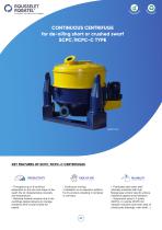 Continuous centrifuge for de-oiling SCPC-C -1