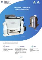 Industrial centrifuges with removable basket-1