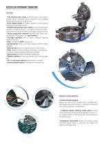Industrial vertical axis centrifuge with bottom discharge DEC-3