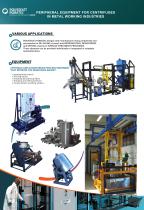 Peripheral equipment for centrifuges in metal working industries-1