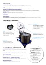 Vertical-axis centrifuge with removable filter bag discharge KSA-2