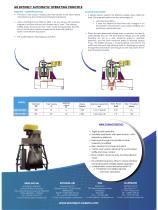 Vertical decanter centrifuges with automatic bottom discharge from the bowl model DRC-BO-2