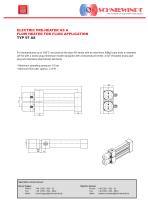 ELECTRIC PRE-HEATER AS A FLOW HEATER FOR FLUID APPLICATION TYP 97 AS - 1