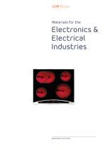 Materials for the Electronics & Electrical Industries-1