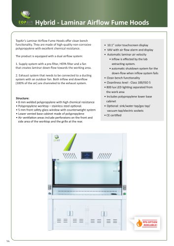 Hybrid - Laminar Airflow Fume Hoods