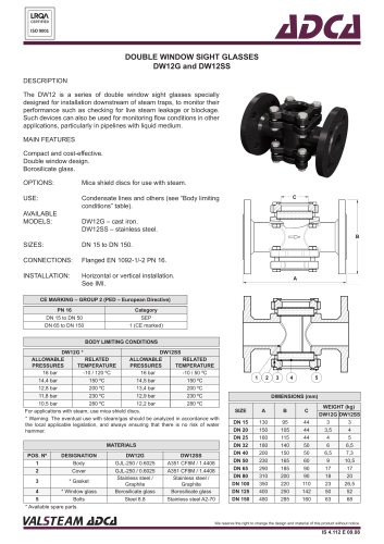 DW12G / DW12SS