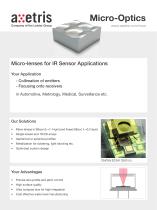 FL - Micro-lenses for IR Sensor Applications - 1