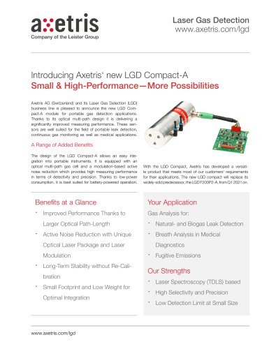 Introducing Axetris‘ new LGD Compact-A