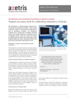 Success Story: GE Healthcare uses Axetris Mass Flow Meters as calibration standard - 1