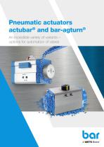 Pneumatic actuators actubar® and bar-agturn®-1