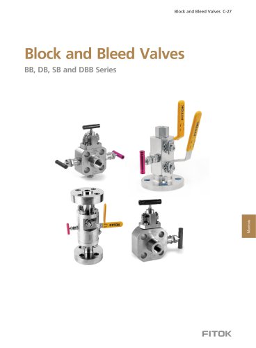 Block and Bleed Valves