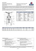 Flat gate valve, with rubber lined wedge - 1