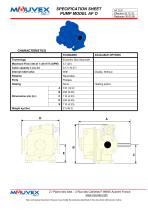 SPECIFICATION SHEET PUMP MODEL AF O - 1