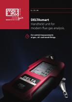 DELTAsmart Handheld unit for modern flue gas analysis.