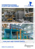 THERMOPROCESSING PLANTS AND EQUIPMENT FOR CAST AND FORGED PARTS - 1