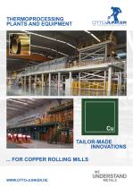 THERMOPROCESSING PLANTS AND EQUIPMENT FOR COPPER ROLLING MILLS - 1