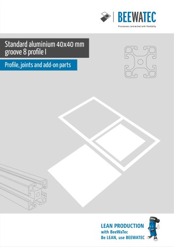 Aluminium Profile System 40x40 (Slot 8)