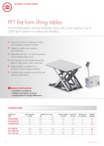 FFT flat form lifting tables - 1