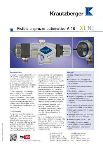 Pistola a spruzzo automatica A 16