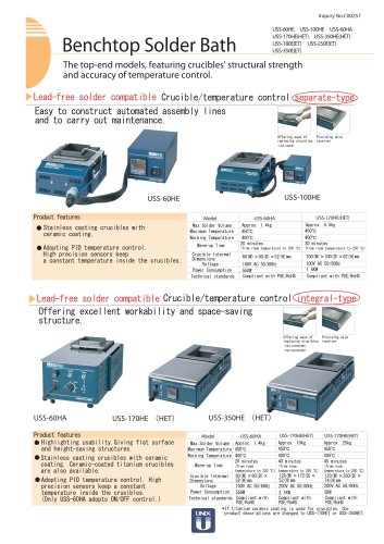 Benchtop Solder Bath