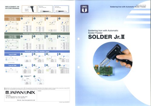 Soldering station with automatic feeder SOLDER Jr.III