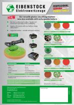 Cordless plaster smoothing machine EPG 400 A-2