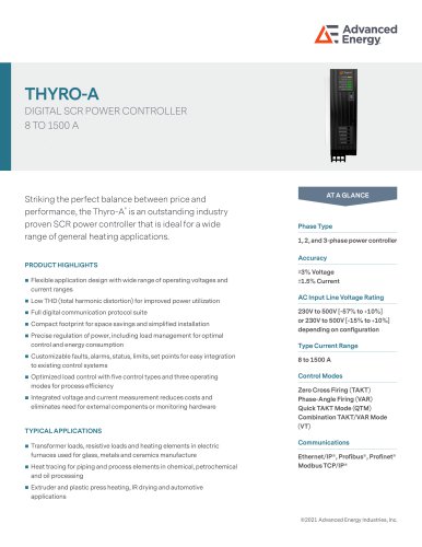 Thyro A Series Datasheet