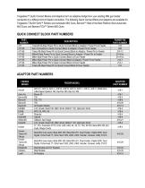 Quick Connect Blocks and Adaptors Spec Sheet - 2