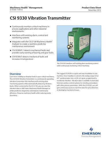 CSI 9330 Vibration Transmitter