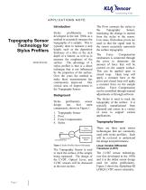 Topography Sensor Technology for Stylus Profilers - 1