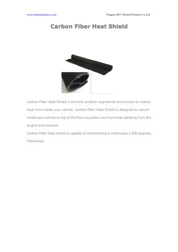 BSTFLEX Carbon Fiber Heat Shield for heat resistant