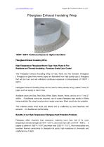 BSTFLEX Fiberglass Exhaust Insulating Wrap-1