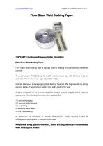 BSTFLEX Fibre Glass Weld Backing Tapes-1