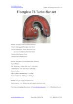 BSTFLEX heatshield Fiberglass T6 Turbo Blanket-1