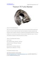 BSTFLEX Titanium T6 Turbo Blanket - LAVA heat shield-1