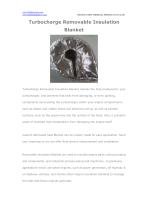 BSTFLEX Turbocharge Removable Insulation Blanket for heat shield-1