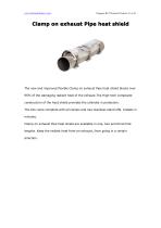 Clamp on exhaust Pipe heat shield-1